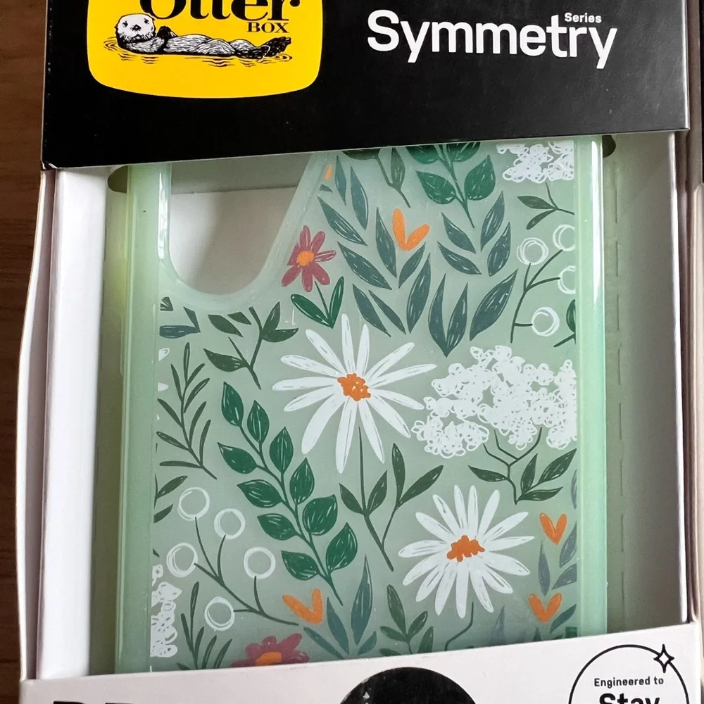 Lot of 2 OtterBox Symmetry Samsung Galaxy S23+ Cases Clear Sparkle Floral